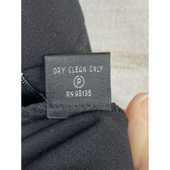Lafayette 148 New York Wool Pants Sz 4 Black Straight Stretch Lightweight - Picture 11 of 11